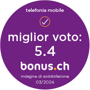 Telefonia mobile - miglior voto: 5.4 - bonus.ch - indagine di soddisfazione - 03/2024